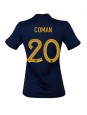 Billige Frankrike Kingsley Coman #20 Hjemmedrakt Dame VM 2022 Kortermet